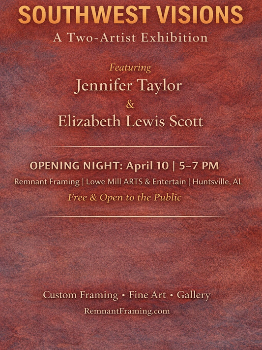 Southwest Visions: A Two-Artist Exhibition Opens April 10 at Remnant Framing