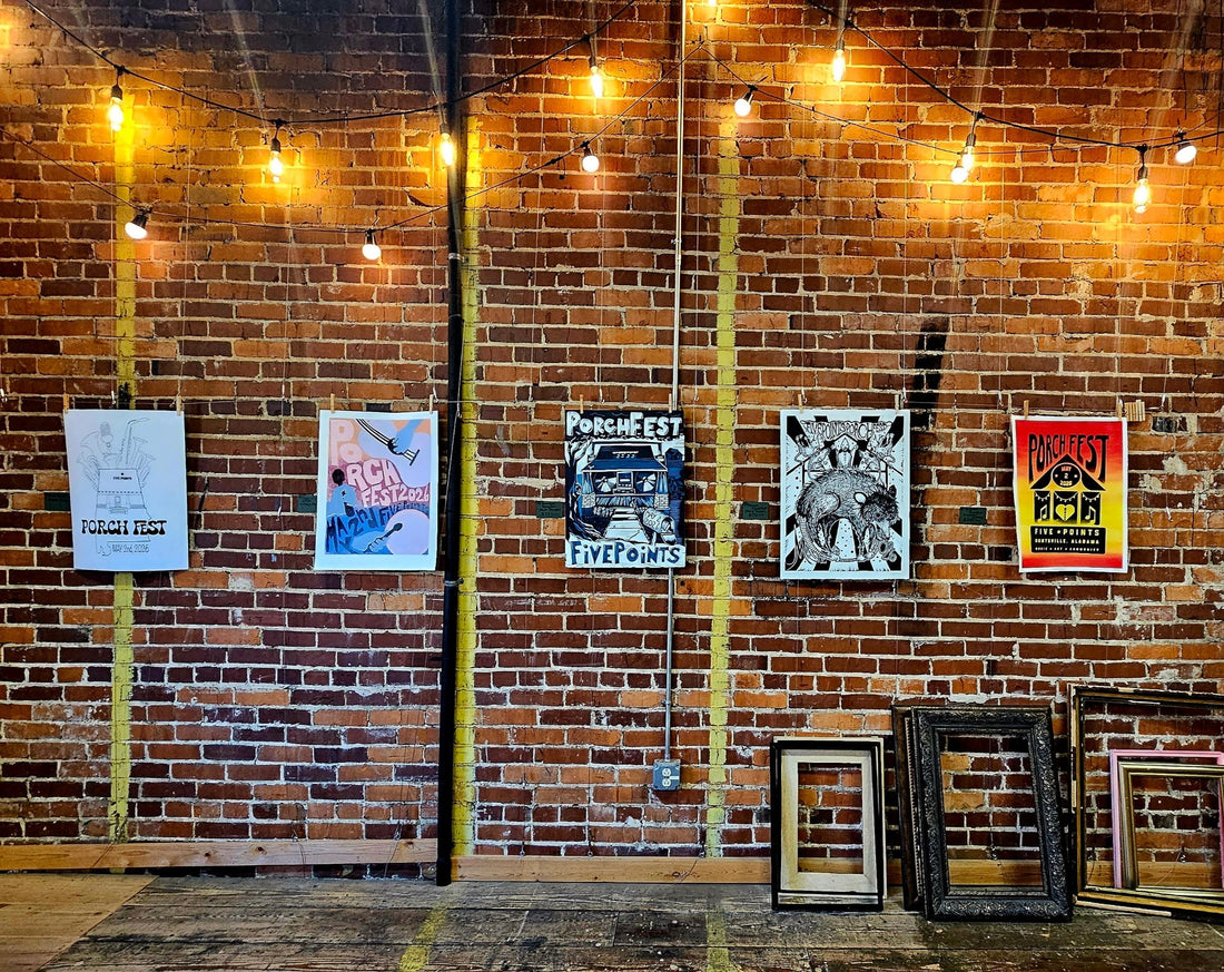 Official 2026 PorchFest FivePoints Poster | PorchPrint Project at Remnant Framing