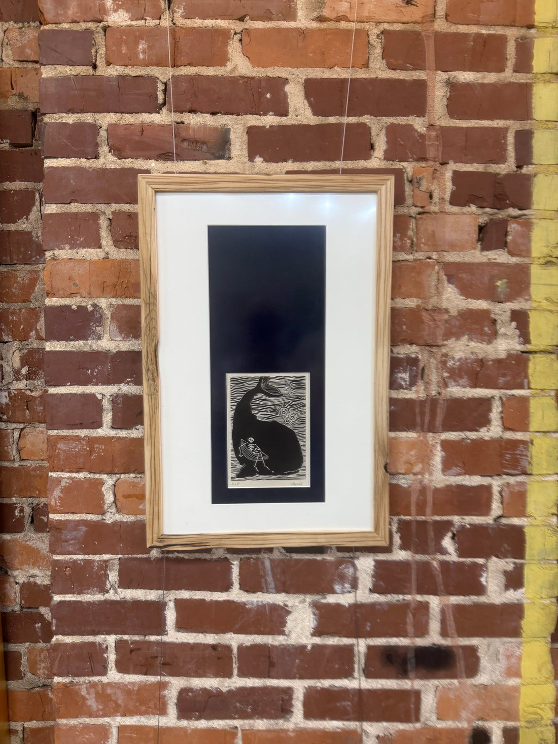 Framing Story: Cheryl Busick Print Sunk in Reclaimed Hollywood Bowl Cedar