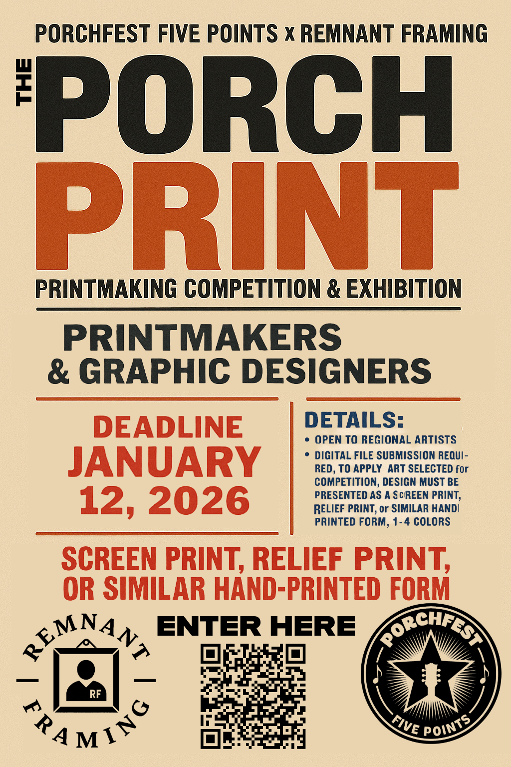 The Porch Print: A New Call for Printmakers & Graphic Designers